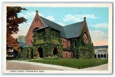 c1920 Christ Church Exterior Building Springfield Massachusetts Vintage Postcard picture