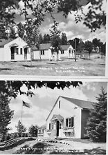 Vintage 1960s RPPC Postcard Alexandria Minnesota Mount Carmel Cabins Dining Hall picture