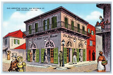 c1940's Old Absinthe House, Bourbon St. New Orleans Louisiana LA Postcard picture