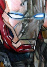 IRON MAN Tony Stark MARVEL AVENGERS  Sketch Card Open Edition PRINT ART picture