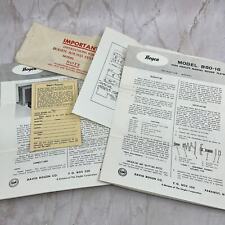 Vintage Bogen VP17/x and 360-16 Record Transcription Player Information TI9-P2 picture