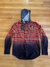 NWT Women’s Harry Potter Our Universe Gryffindor Flannel Plaid Hoodie Sz Small picture