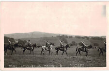 Antique RPPC Postcard WW1 Officers Soldiers On Horses Dloy Longlands Kendal picture