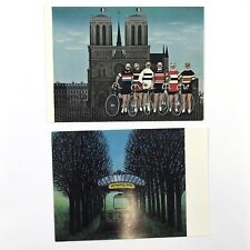 Jan Balet Postcard Vintage Tour de Paris (41) and Orphee (21) Set of 2 picture