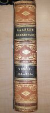 Clark's Commentary Vol. IV. ISA-MAL 1837 Hardcover picture