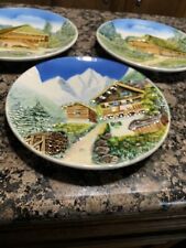 Western Germany Hand Painted Hangable Plates picture