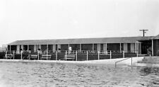 Vintage Medium Format Negative 1940's Vacation Resort Hotel flood picture