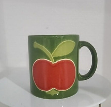 VTG Waechtersbach Red Apple ON Green Coffee Mug W. Germany 12 OZ SPAIN picture