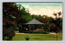 Scranton PA-Pennsylvania, The Music Pavilion, Nay Aug Park, Vintage Postcard picture