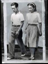 1948 Press Photo Tokyo Rose, Iva Toguri D'Aquino & Husband Philip D;Aquino picture