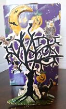 Blue Sky Clayworks Halloween Spooky Tree Candle Holder Heather Goldminc 2002 picture