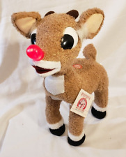 Vintage 2004 Rudolph the Red-Nosed Reindeer Animated Singing Plush Coyne's 14.5” picture