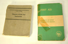 Manual of First Aid Instruction Lot of 2 Mining Vtg 1930 + 1953 Bureau Of MINES picture