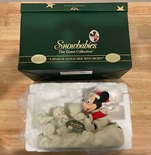 Snowbabies The Guest Collection-A Magical Sleigh Ride With Mickey, NIB picture