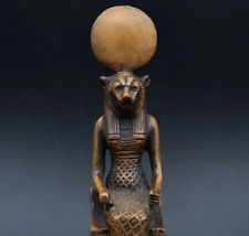 RARE Ancient Pharaonic Masterpiece Of Seated Statue Of Sekhmet Goddess Of War Bc picture