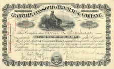 Leadville Consolidated Mining Co. - Stock Certificate - Mining Stocks picture