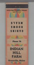 Matchbook Cover - Indian Hill Farm Greenville, ME picture