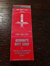 Vintage Matchcover: George's Gift Shop, Juneau, AK    44 picture