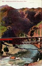 1910s Railroad Bridge Across North Weber River Utah Vintage Postcard  picture