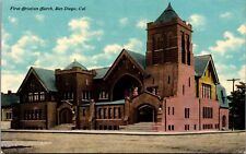 Postcard First Christian Church in San Diego, California picture