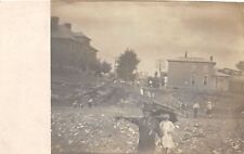 E92/ Salineville Ohio RPPC Postcard Columbiana c1910 Flood Disaster School 18 picture