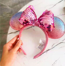 US Disney Parks Minnie Mouse Ears Little Mermaid Ariel Purple Sequin Headband picture
