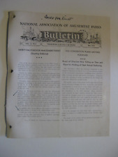 ORIGINAL MAY 1933 NATIONAL ASSOCIATION OF AMUSEMENT PARKS BULLETIN picture