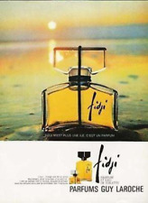Fidji Parfums Guy Laroche 1967 French Perfume AD Fidji Perfume Bottle Sunset AD picture