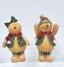 Vintage Tii Collections Gingerbread Girl boy Figurines Christmas Holiday Set  2 picture