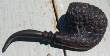 Vtg Estate Tobacco Smoking Pipe Wood Bent EXOTIC Italy Pull of Mouth Piece Old picture