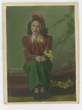 Vintage 1930s China Photograph Shanghai Actress WOU KONG Studio Pose Sharp Photo picture