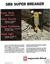 Ingersoll Rand SB8 Super Breaker jackhammer sales literature IR picture