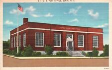 Postcard NC Elkin North Carolina US Post Office Linen Vintage PC J8745 picture