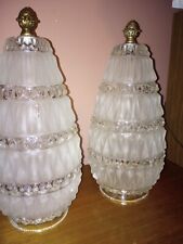 Swag lamp glass shades (two matching) picture