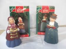 Hallmark 1990, 1991 Mr. Ashbourne and Mrs. Beaumont Bell Ornament Bundle  picture