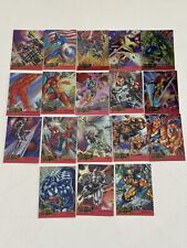 1995 Fleer Marvel Metal - Metal Blaster - Complete 18 Card Set Chase Cards picture