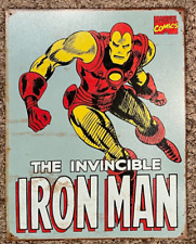 The Invincible Iron Man Marvel Comic Retro Metal Tin Sign 12.5