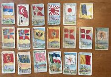 Lot of 18 Sweet Caporal Cigars Tobacco Cigarette Cards Flags of All Nations picture