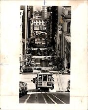 LG53 1963 Original Photo POWELL AND MARKET CABLE CAR SAN FRANCISCO STREETCAR picture