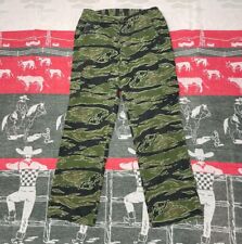 Vintage 1960s Tiger Stripe Camo Pants Cargo Vietnam War US Army Late War Sparse picture