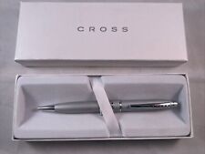 Cross Pen Chrome Tone Twist Function Nice Ball Point Works Black Ink picture