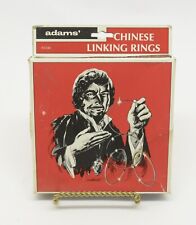 Vintage Adams Chinese Linking Rings Magic Trick w/ Original Box picture