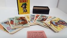 Animal Rummy Card Game Vtg Whitman Publishing Peter Pan 44 Pc Instructions & Box picture