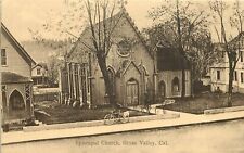 Vintage Postcard; Grass Valley CA Episcopal Church, Homecoming Week Info on Back picture