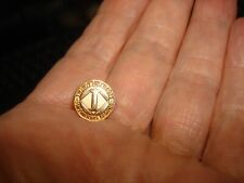 Vtg Collectible Twenty Five Years Continuous Service Gold Tone Commercial Pin picture