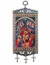 Catholic Orthodox Nativity of Christ Christmas Tapestry Icon Banner 9 3/4 Inch picture