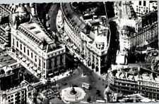 Vintage real photo postcard - Piccadilly Circus London aerial view unposted picture