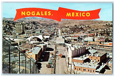 c1950's International Boundary Fence Nogales Sonora Mexico Vintage Postcard picture