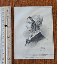Harper's Weekly 1867 Sketch Print The Late Miss Catherine M Sedgwick picture