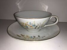 MS Autumn Wheat Fine China Teacup and Saucer Japan picture
